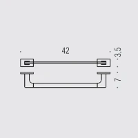 Полотенцедержатель Colombo Design Look B1609.HPS1 нержавеющая сталь Полотенцедержатель Colombo Design Look B1609.HPS1 нержавеющая сталь