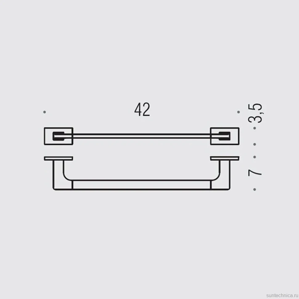 Полотенцедержатель Colombo Design Look B1609.HPS1 нержавеющая сталь