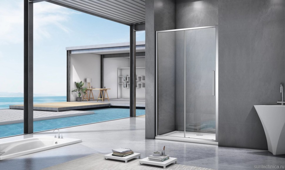 Душевая дверь в нишу Good Door Idea WTW-110-C-CH 110 см, профиль хром