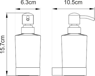 Набор Стакан Wasserkraft Sauer K-7928 + Дозатор K-7999