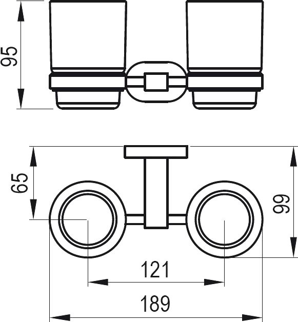 Набор Стакан Ravak Chrome X07P189 + Дозатор X07P223