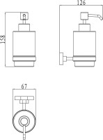Набор Стакан Ravak Chrome X07P189 + Дозатор X07P223