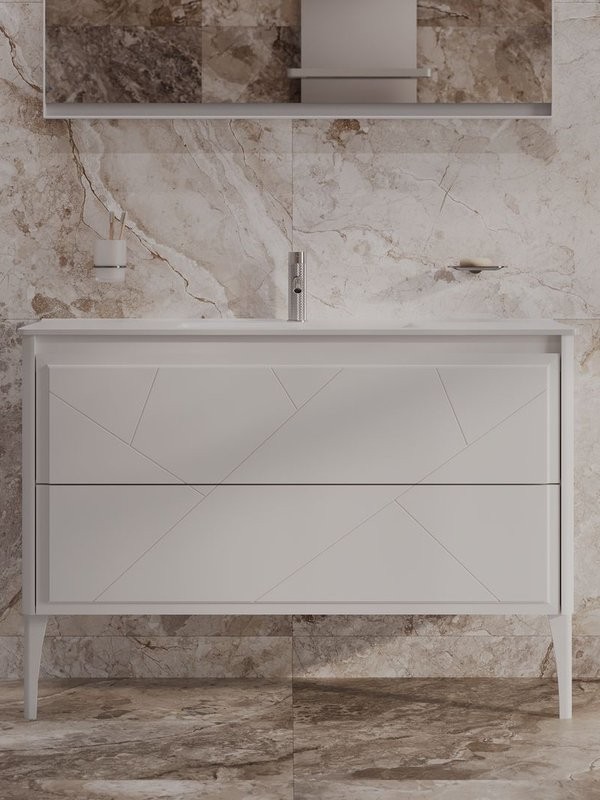 Тумба под раковину без столешницы Allen Brau Paris 120 матовый белый