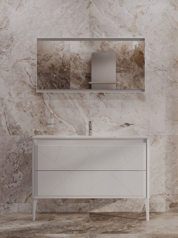 Тумба под раковину без столешницы Allen Brau Paris 120 матовый белый