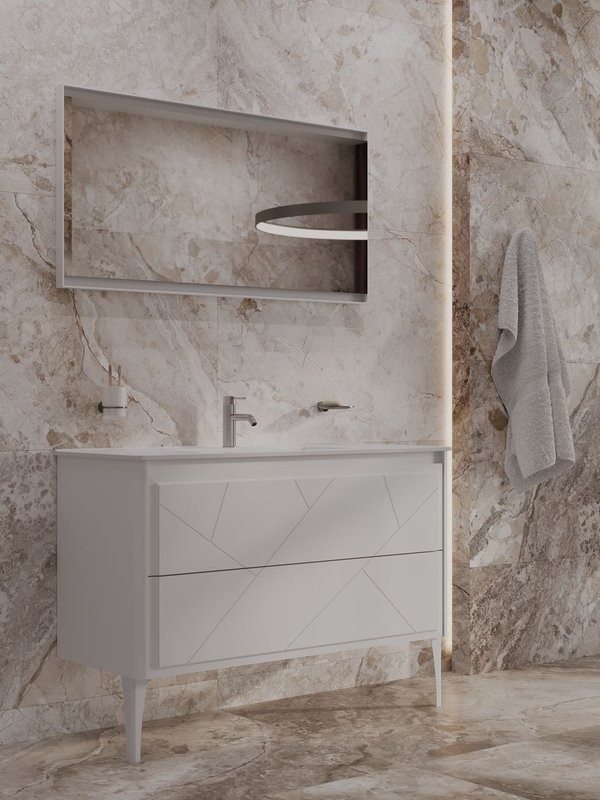 Тумба под раковину без столешницы Allen Brau Paris 120 матовый белый