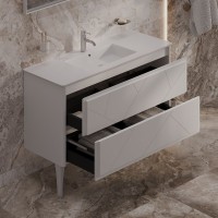 Тумба под раковину без столешницы Allen Brau Paris 120 матовый белый