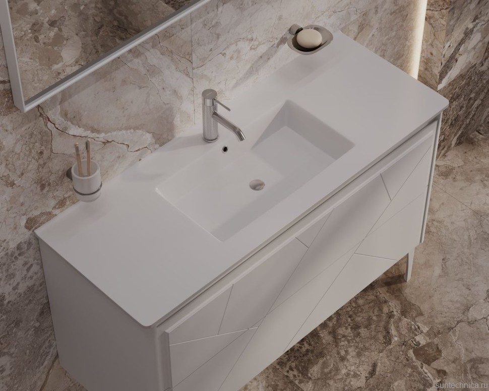 Тумба под раковину без столешницы Allen Brau Paris 120 матовый белый