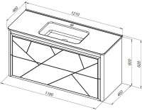 Тумба под раковину без столешницы Allen Brau Paris 120 матовый белый