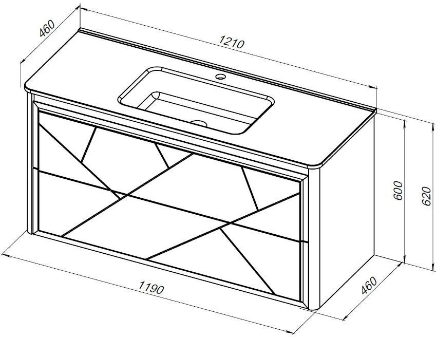 Тумба под раковину без столешницы Allen Brau Paris 120 матовый белый