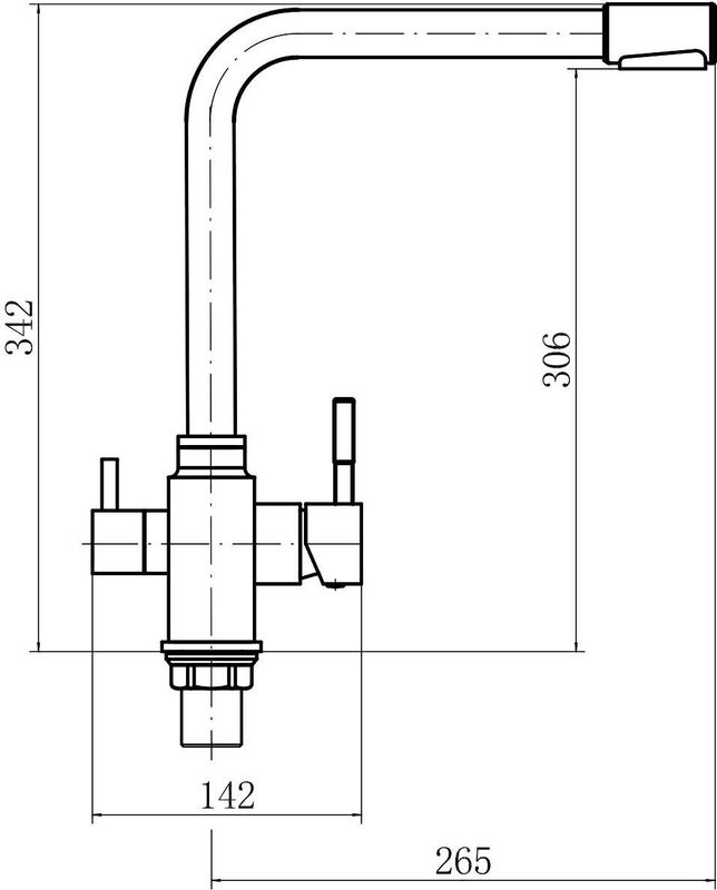 Смеситель для кухни Fashun A54309-8 песочный