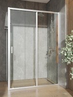 Душевой уголок Orange E23 13080TCR стекло прозрачное, профиль хром