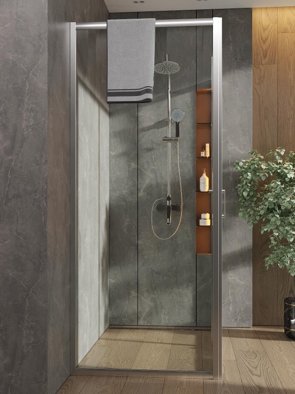 Душевой уголок Orange E23 13080TCR стекло прозрачное, профиль хром