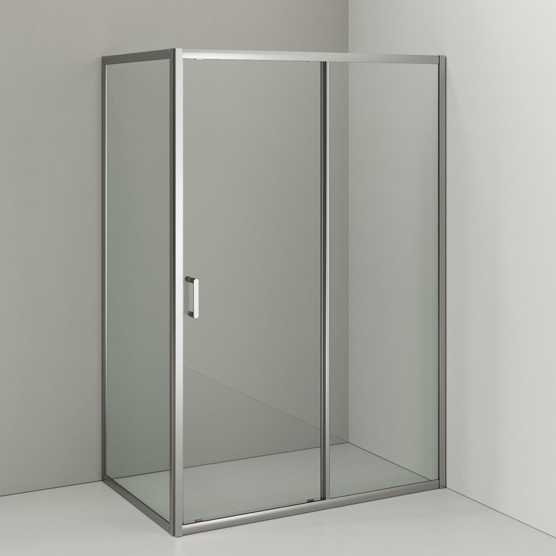 Душевой уголок Orange E23 13080TCR стекло прозрачное, профиль хром