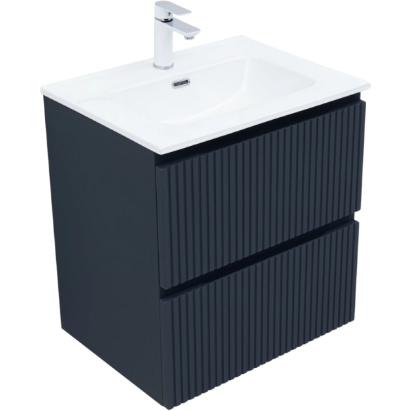 Тумба с раковиной Aquanet Джейн (Flat) 60 подвесная, маренго