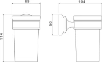 Набор Стакан AQUATEK Классик AQ4527PG + Дозатор AQ4505PG Набор Стакан AQUATEK Классик AQ4527PG + Дозатор AQ4505PG