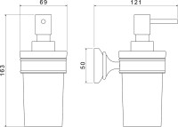 Набор Стакан AQUATEK Классик AQ4527PG + Дозатор AQ4505PG Набор Стакан AQUATEK Классик AQ4527PG + Дозатор AQ4505PG