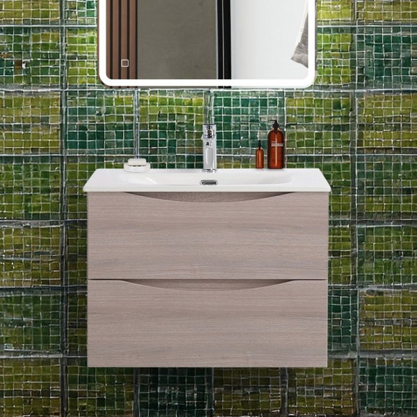 Тумба под раковину BelBagno Marino-cer-n 70 подвесная, rovere grigio