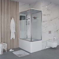 Душевая кабина Niagara Ultra NG-307-01L 120х80, с высоким поддоном