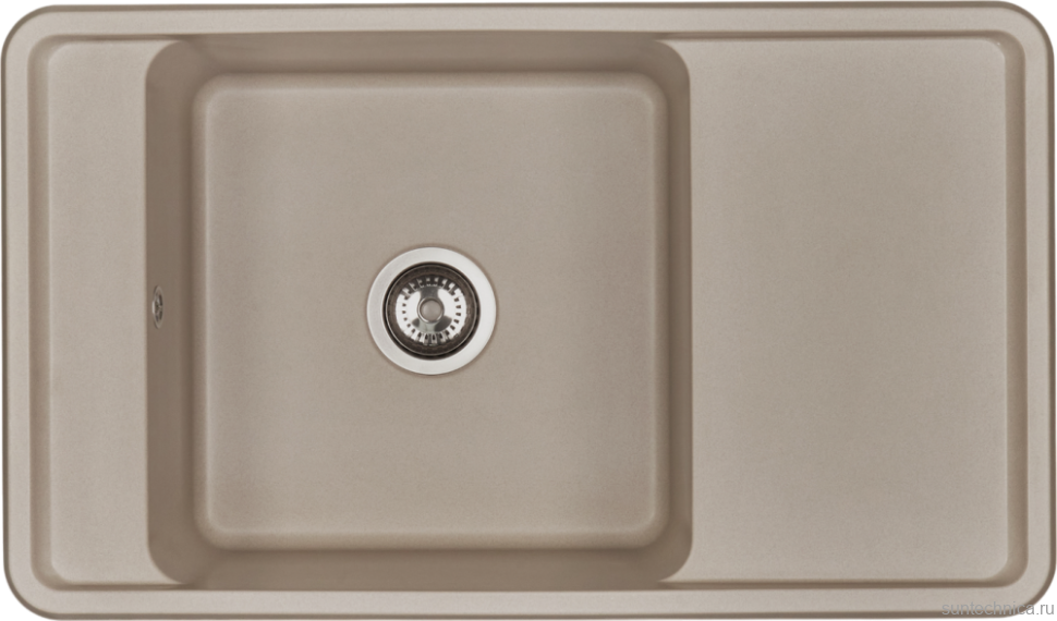 Комплект Мойка AQUATON Беллис 87 серый шелк + Измельчитель Bort Titan Max Power FullControl