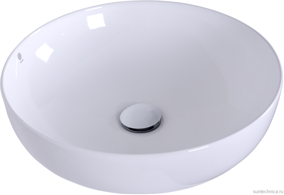 Тумба с раковиной Orange Line 100 подвесная, 2 ящика, матовая белая с раковиной B07-420W