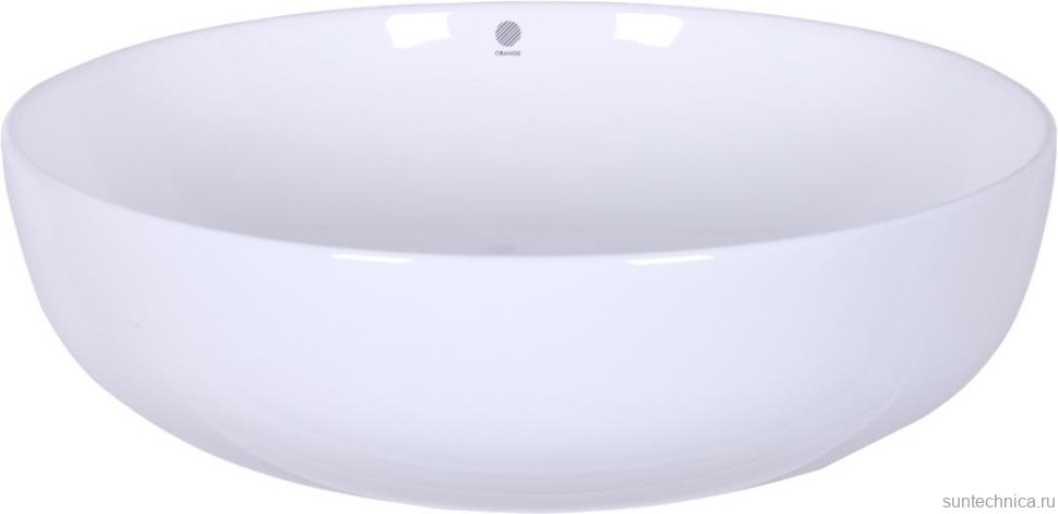 Тумба с раковиной Orange Line 100 подвесная, 2 ящика, матовая белая с раковиной B07-420W