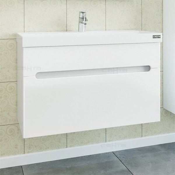 Тумба под раковину СаНта Лондон 80 подвесная