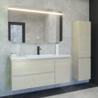 Мебель для ванной комнаты Caprigo Forte 120 R подвесная, беленый дуб