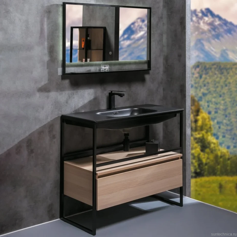 Мебель для ванной комнаты Armadi Art Loft 100 light wood, напольная