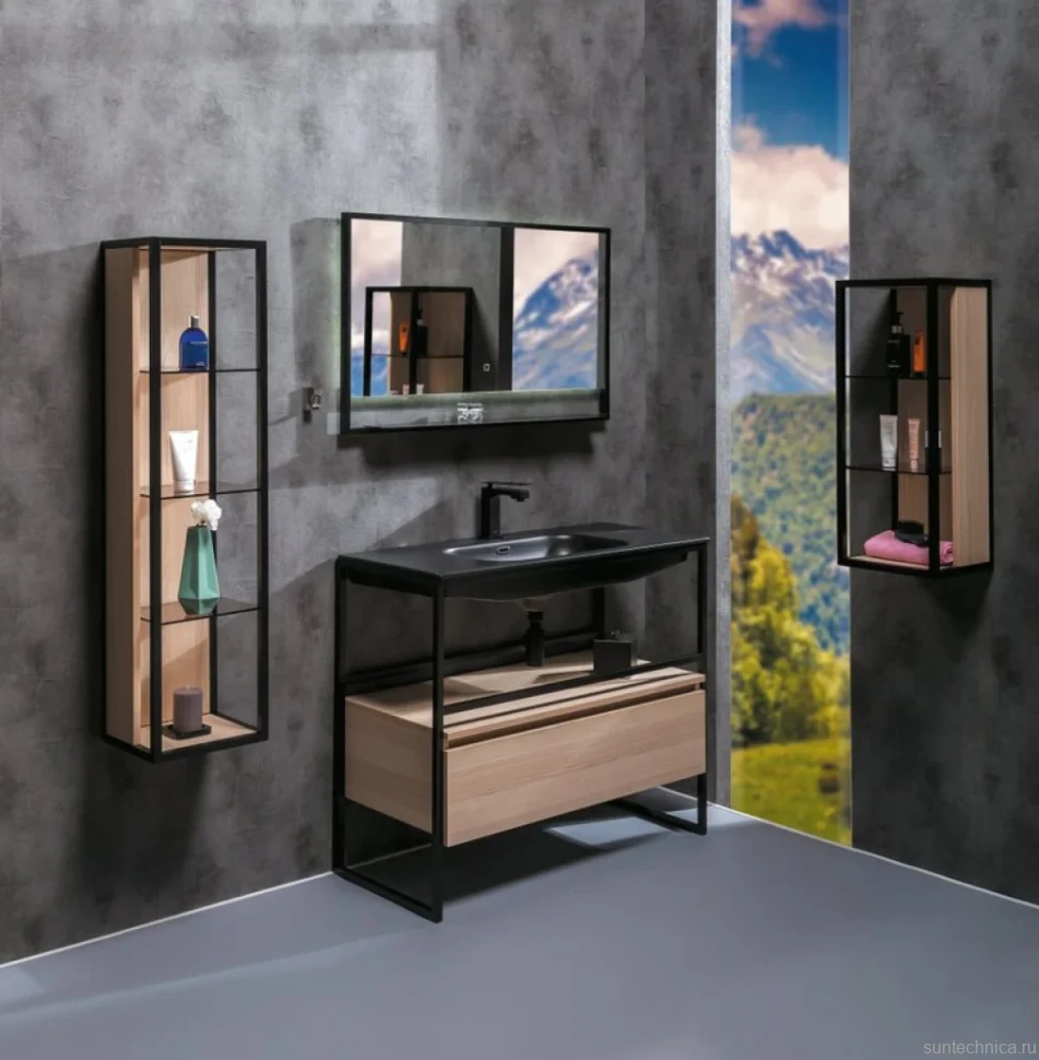 Мебель для ванной комнаты Armadi Art Loft 100 light wood, напольная