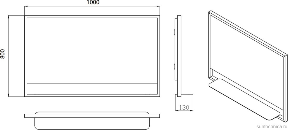 Мебель для ванной комнаты Armadi Art Loft 100 light wood, напольная