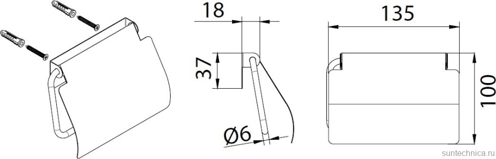 Набор Держатель Fixsen Hotel 31010 + Ершик 31013
