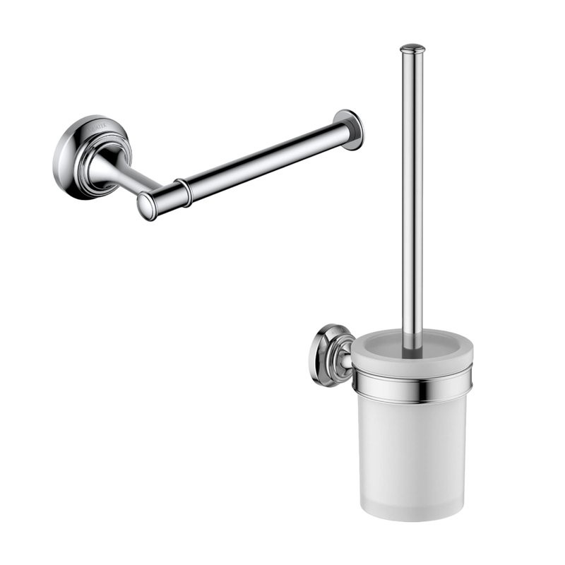 Набор Держатель AQUATEK Классик AQ4508CR хром + Ершик AQ4510CR хром