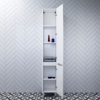 Шкаф-пенал для ванной AM.PM Like 35 R напольный, белый лак