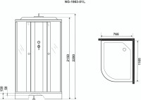 Душевая кабина Niagara NG-1903-01L