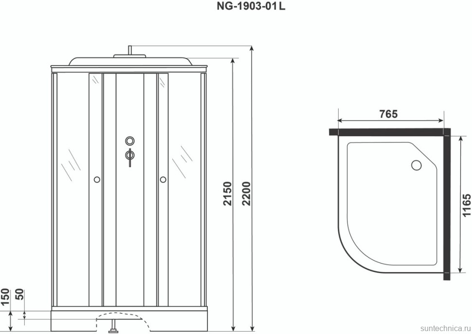 Душевая кабина Niagara NG-1903-01L
