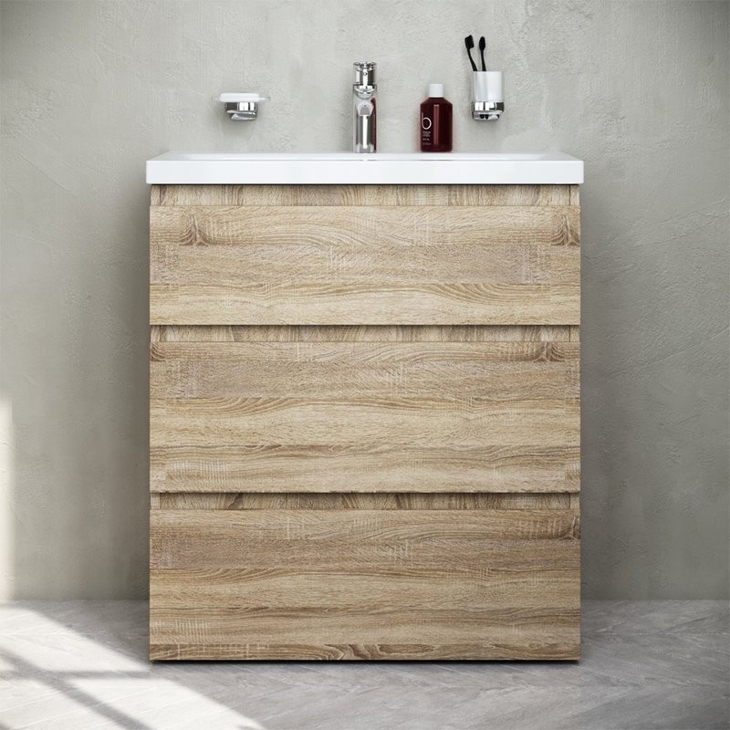 Тумба под раковину без столешницы AM.PM Gem S 75 светлый дуб