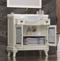 Тумба с раковиной Opadiris Борджи 85 слоновая кость