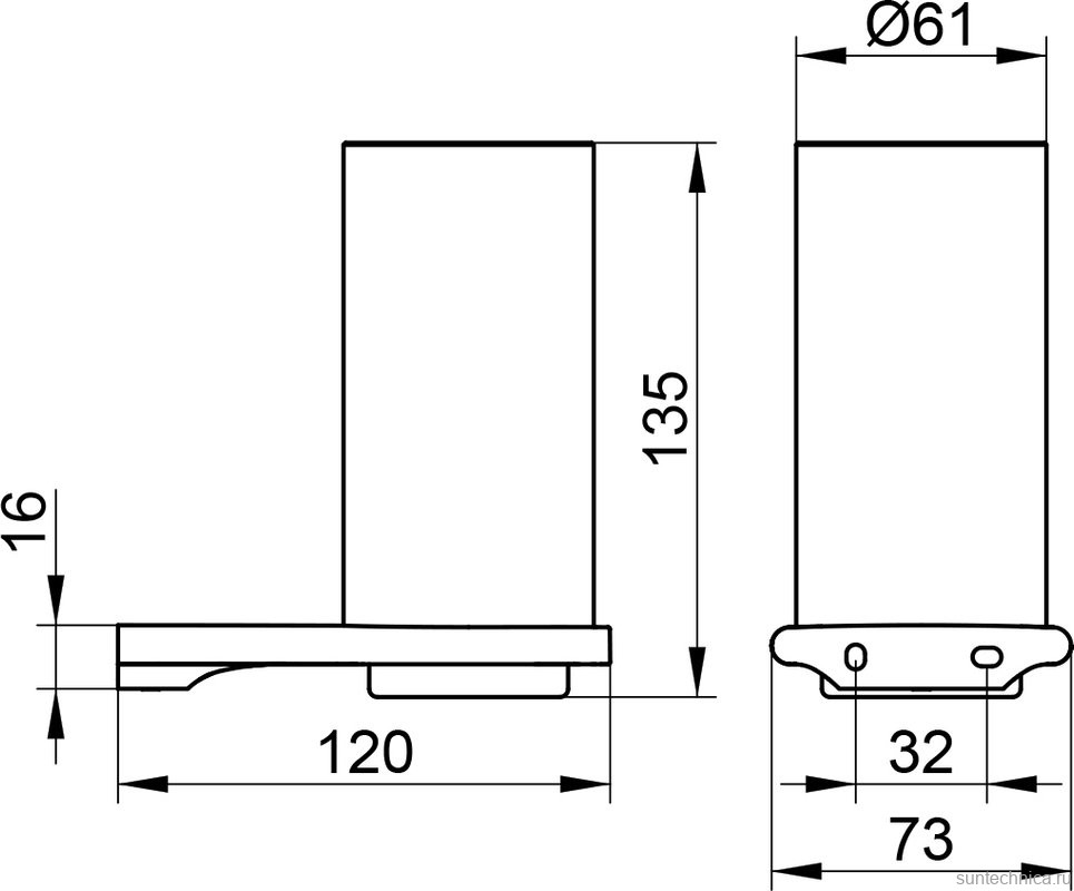 Стакан для ванной Keuco Edition 400 11550 настенный, медь