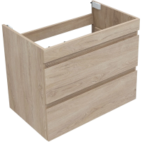 Тумба под раковину без столешницы Aquanet Нота new 75 подвесная, дуб светлый