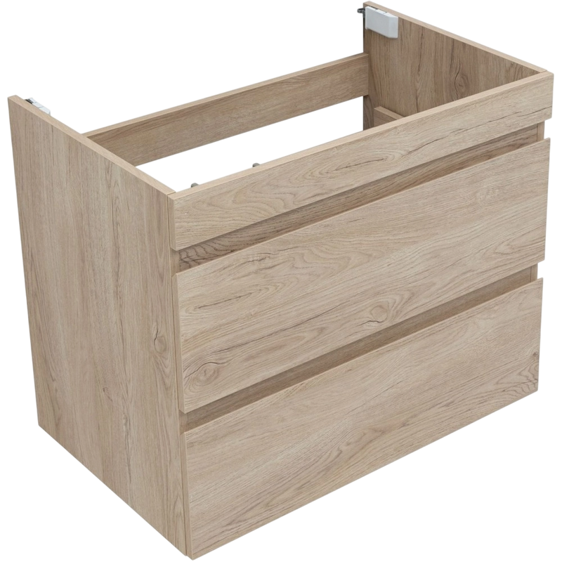 Тумба под раковину без столешницы Aquanet Нота new 75 подвесная, дуб светлый