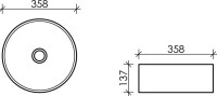 Накладная раковина Ceramicanova Element CN6032MB