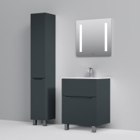 Тумба под раковину без столешницы AM.PM Tender 60 напольная, графит