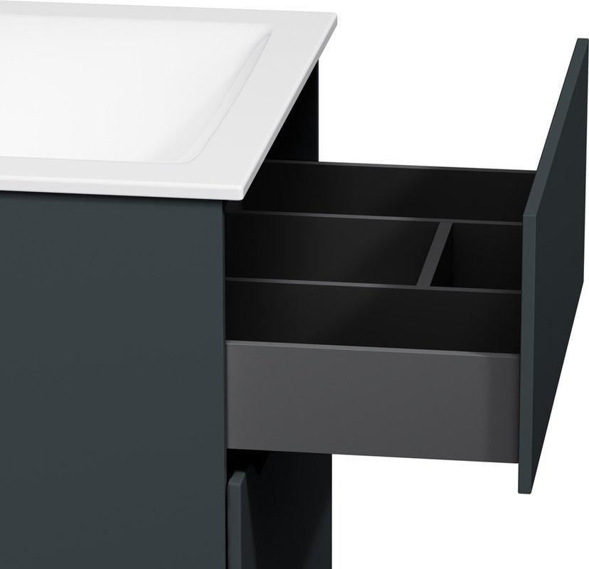 Тумба под раковину без столешницы AM.PM Tender 60 напольная, графит