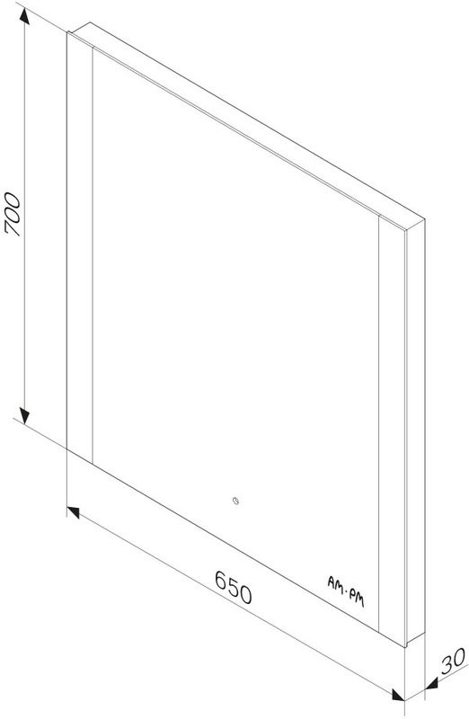 Зеркало AM.PM Tender 65 с подсветкой, ИК-сенсор