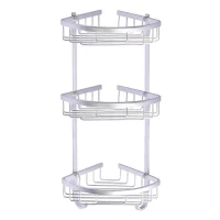 Полка AZARIO AZ-814-3 трехэтажная, хром Полка AZARIO AZ-814-3 трехэтажная, хром