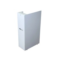 Тумба с раковиной Alavann Cosmetic 85 R под стиральную машину, напольная, глянцевая белая