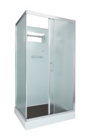 Душевая кабина DTO D D129 профиль хром, стекло матовое