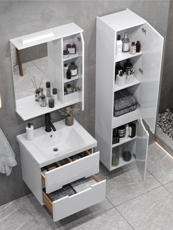 Тумба с раковиной SanStar Ориана 60 подвесная, раковина Dreja Грейс 60