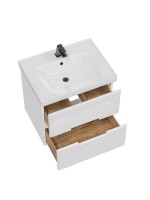 Тумба с раковиной SanStar Ориана 60 подвесная, раковина Dreja Грейс 60