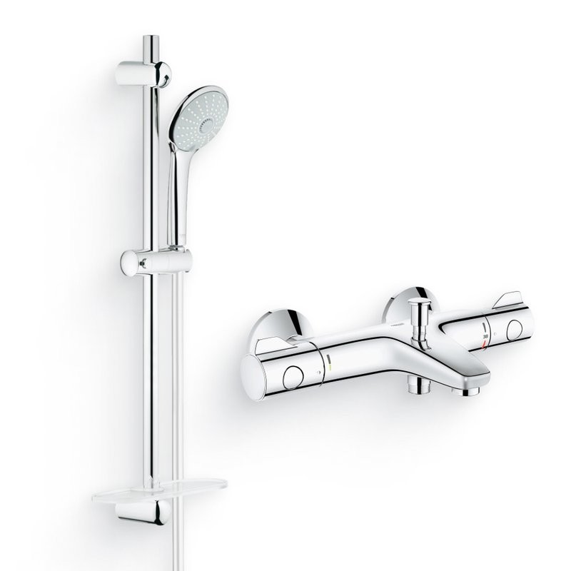 Душевой комплект Термостат Grohe Grohtherm 800 34576000 + Гарнитур Euphoria 27231001